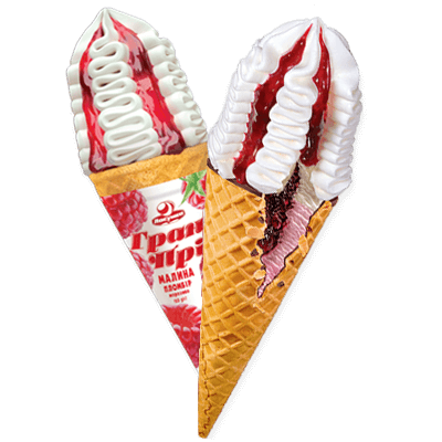 (764) ნაყინი "გრან პრი" ჟოლო