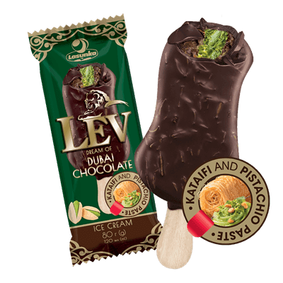 (295) ნაყინი ესკიმო "Dream of Dubai Chocolate"